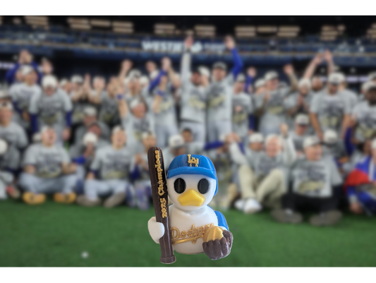 Los Angeles 2025 Champions "Rubber" Duck Figurine – Baseball Collectible, 3D Printed