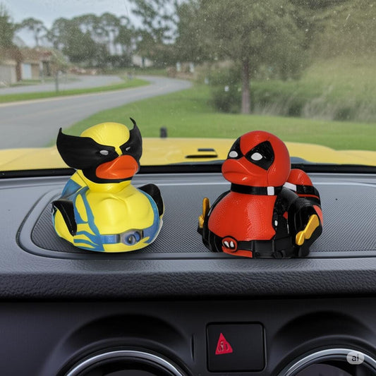 Deadpool & Wolverine 3D Printed Ducks – A Heroic Twist on "Rubber" Duckies!
